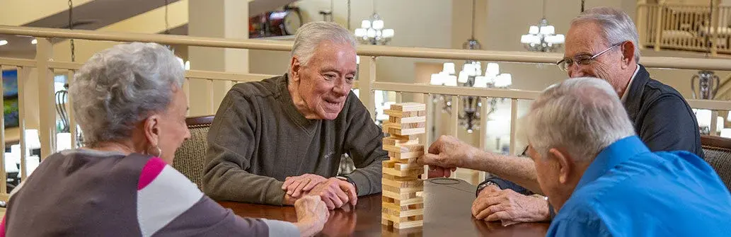 [[community_name]] hawthorn senior living seniors playing games
