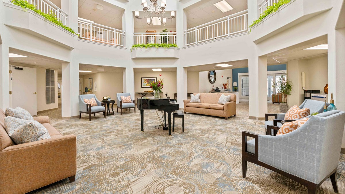 The atrium at Stone Lodge